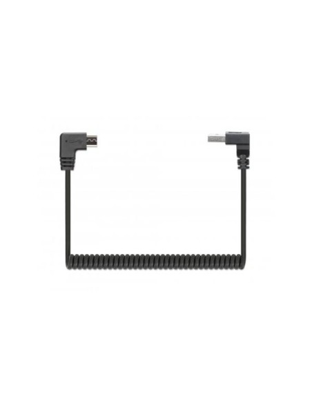 Cavo di Ricarica USB-A a Micro-USB 1m Spiralato Nero