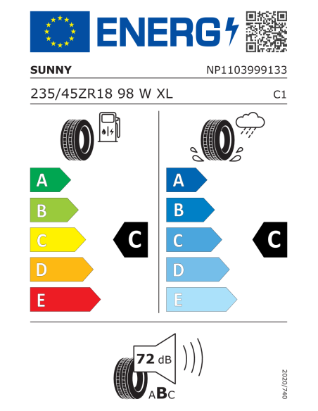 Sunny NA305 - 235/45 R18 98W XL