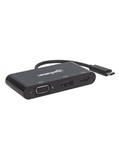 Convertitore Audio Video USB-C™ Multiporta - Hub MST HDMI DP VGA