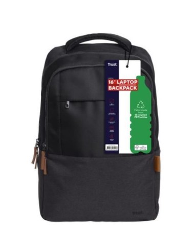 LISBOA 16" BACKPACK - BLACK