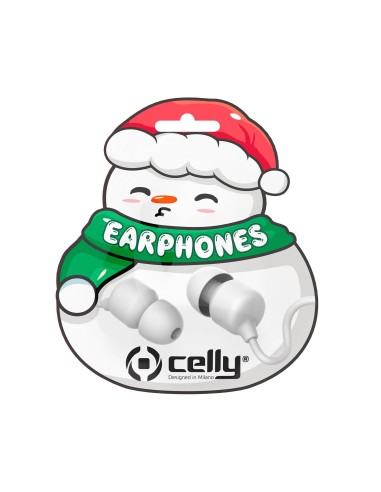 WIRED EARPHONE XMAS SNOW SHAPE