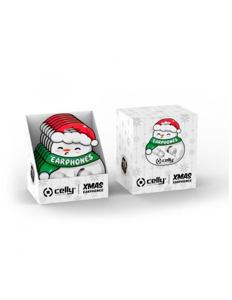 WIRED EARPHONE XMAS SNOW SHAPE
