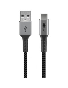 Cavo USB-C™ a USB A Connettori in Metallo e Rivestimento Tessuto 2,0m