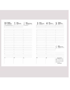 AGENDA SETT. 17X24 WEEKLY BORDEAUX
