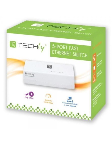 Switch Hub 10/100 Mbps Fast Ethernet 5 Porte