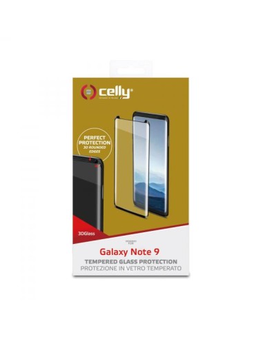 3D GLASS GALAXY NOTE 9/NOTE 8 BLACK