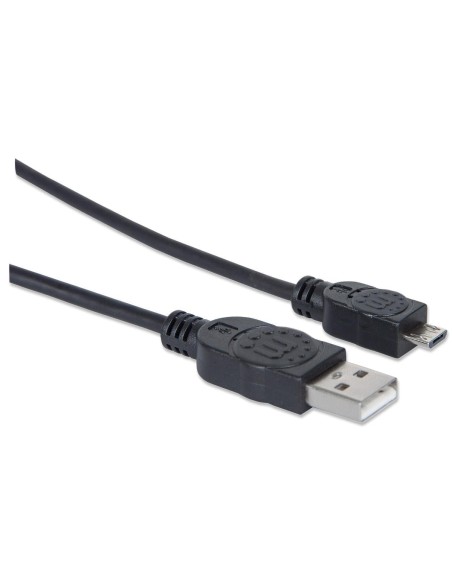 Cavo USB 2.0 A maschio/Micro B maschio 0,3 m Nero