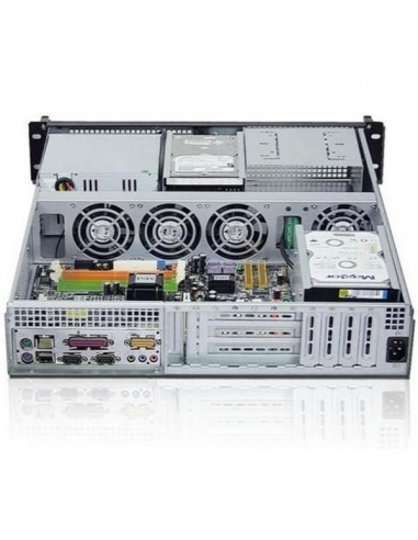Chassis Industriale da Rack 19'' 2U Nero