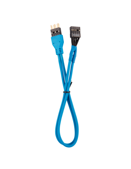 Corsair Premium Sleeved Front Panel Extension Kit, Blu - 30cm