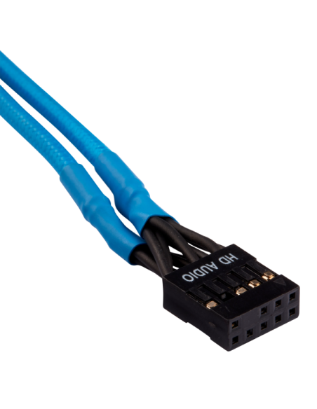 Corsair Premium Sleeved Front Panel Extension Kit, Blu - 30cm