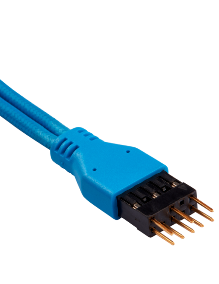 Corsair Premium Sleeved Front Panel Extension Kit, Blu - 30cm
