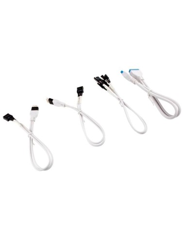 Corsair Premium Sleeved Front Panel Extension Kit, Bianco - 30cm