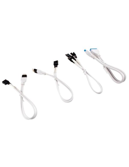 Corsair Premium Sleeved Front Panel Extension Kit, Bianco - 30cm