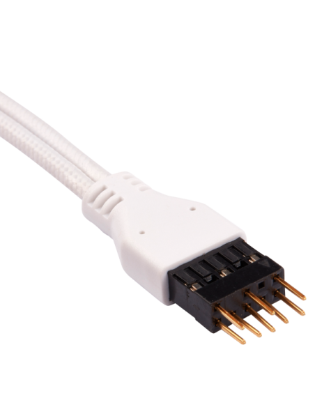 Corsair Premium Sleeved Front Panel Extension Kit, Bianco - 30cm
