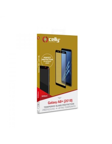 3D GLASS GALAXY A8+ BLACK