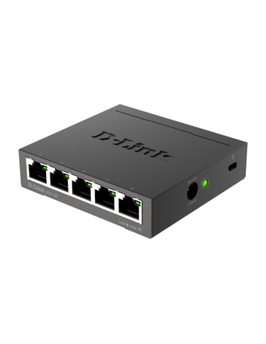 D-LINK SWITCH 5 PORTE GIGABIT CASE METALLICO