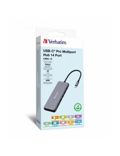 VERBATIM USB-C PRO MULTIPORTE HUB 14 PORTE