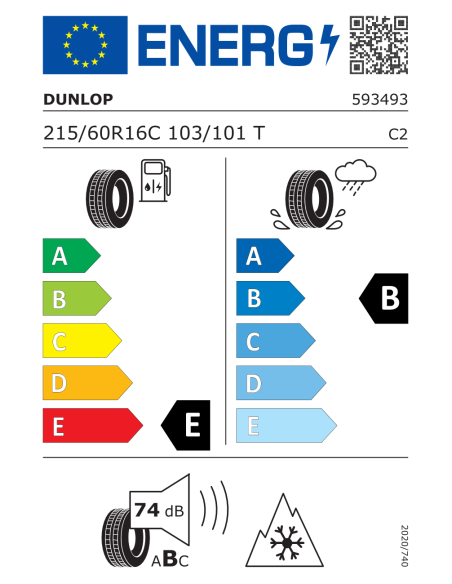 Dunlop Econodrive AS - 215/60 R16C 103/101T 6PR