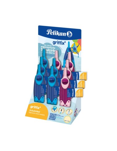 Espositore 9 compassi Pelikan Griffix blu 604604
