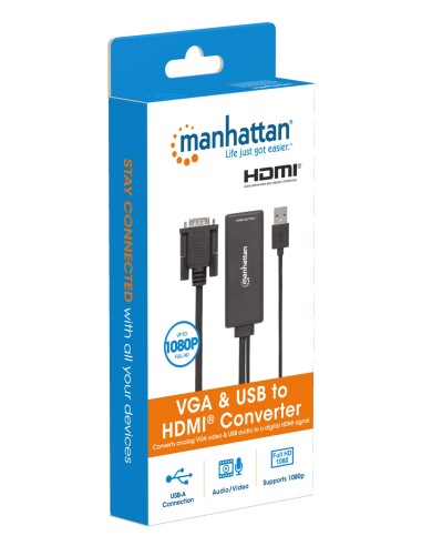 Convertitore da VGA e USB a HDMI