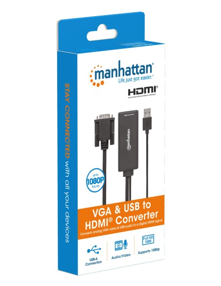 Convertitore da VGA e USB a HDMI