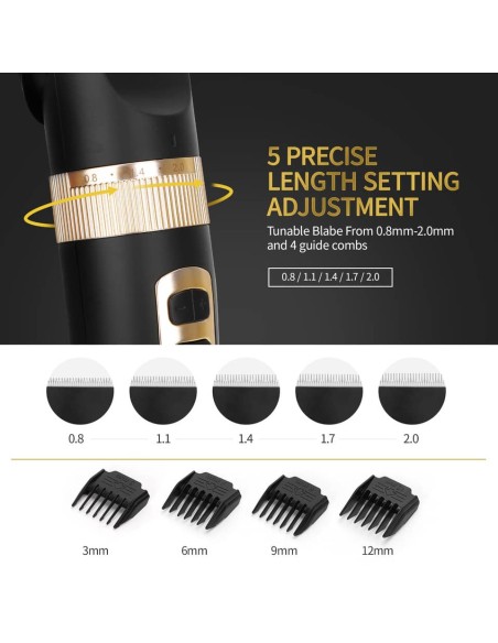 Tagliacapelli con display Led Aigostar nero 206949