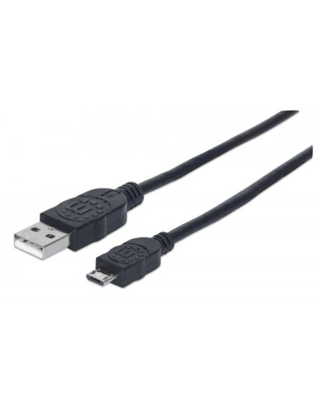 Cavo USB 2.0 A maschio/Micro B maschio 0,5m Nero