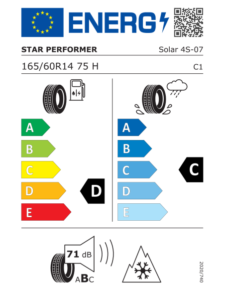Star Performer Solar - 4S - 165/60 R14 75H