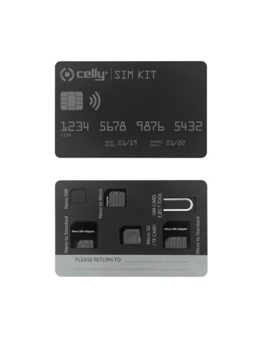 UNIVERSAL KIT X SIM CARD WITH CLIP